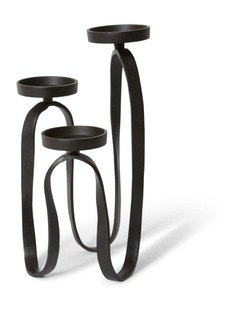 Una Candle Holder 47cm in Black