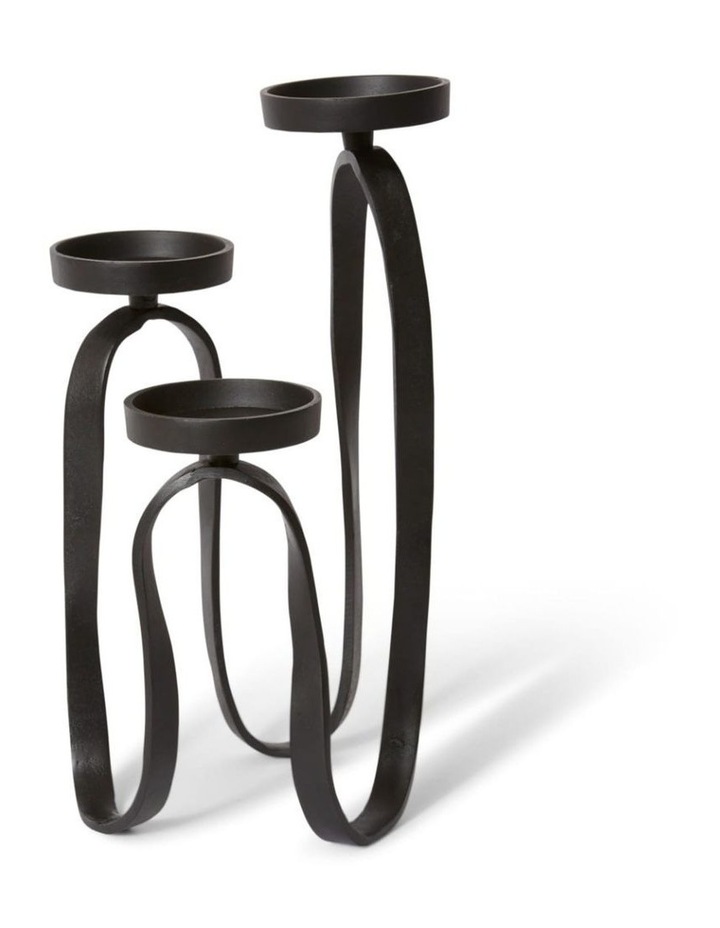 Una Candle Holder 47cm in Black image 1