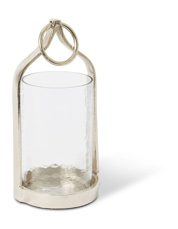 Siana Candle Holder Small 30cm in Nickel image 1