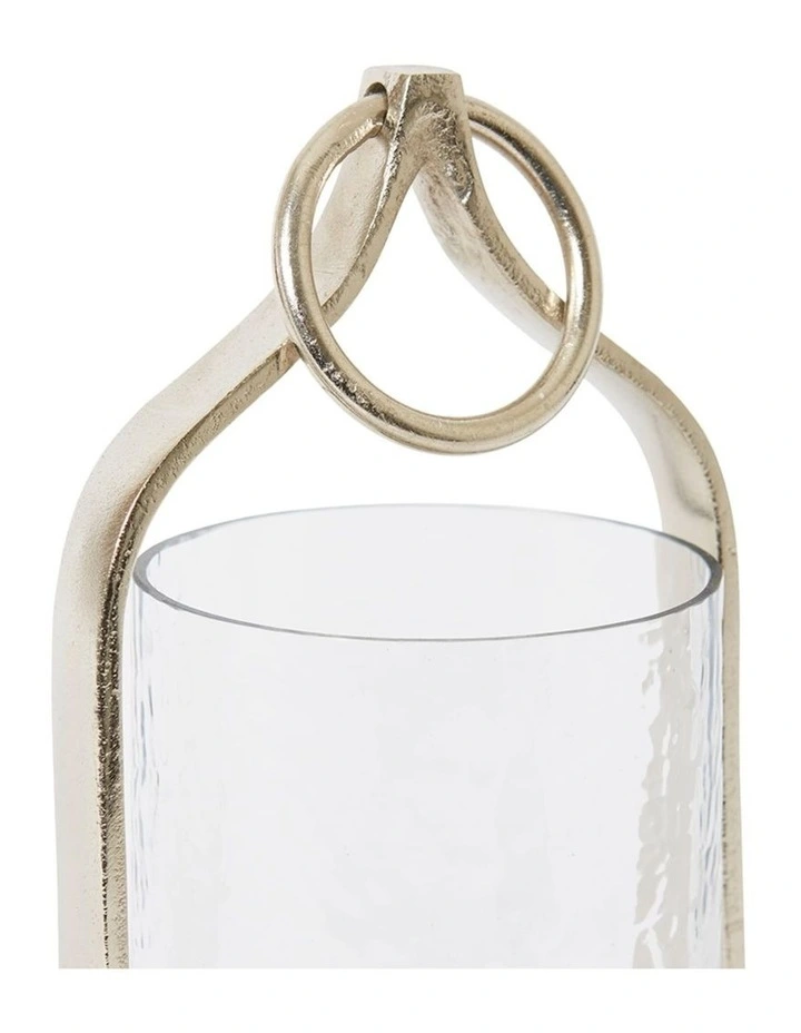Siana Candle Holder Small 30cm in Nickel image 2
