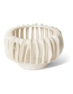 Onyeka Candle Holder 15cm in White