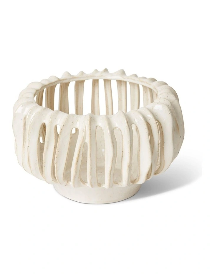 Onyeka Candle Holder 15cm in White image 2