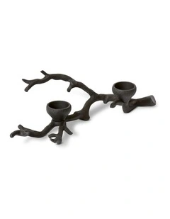 Branch Tealight Candle Holder Small in Black