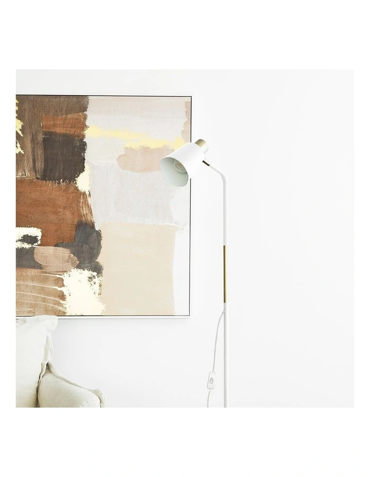 Avi Floor Lamp 149cm in White image 4
