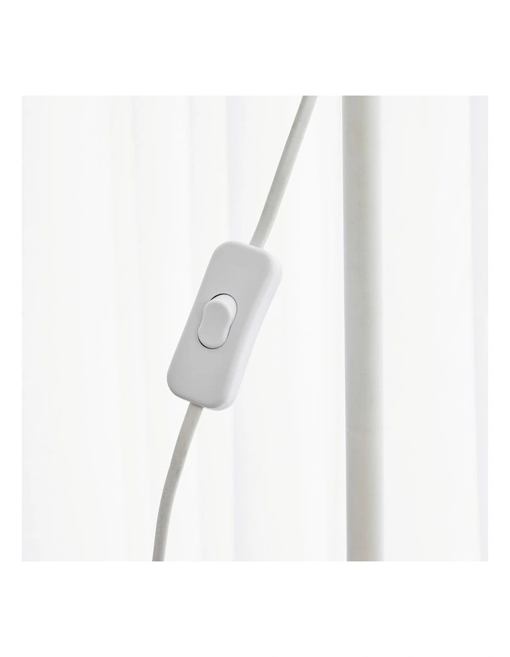 Avi Floor Lamp 149cm in White image 7