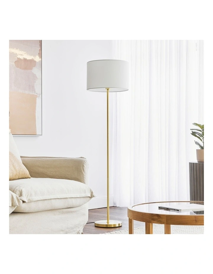 Ella Floor Lamp 149cm in Gold image 2