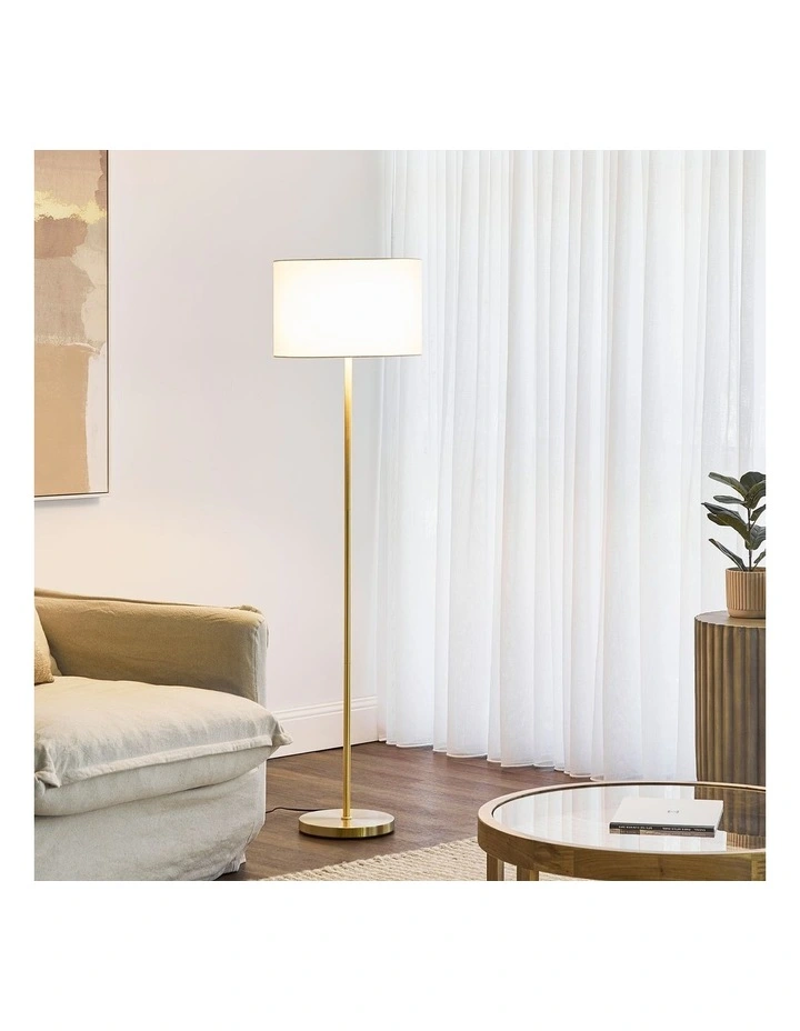 Ella Floor Lamp 149cm in Gold image 5
