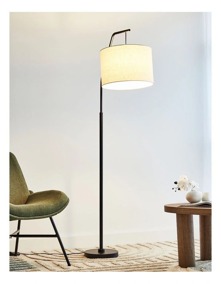 Astrid Hanging Floor Lamp 165cm in Black image 2