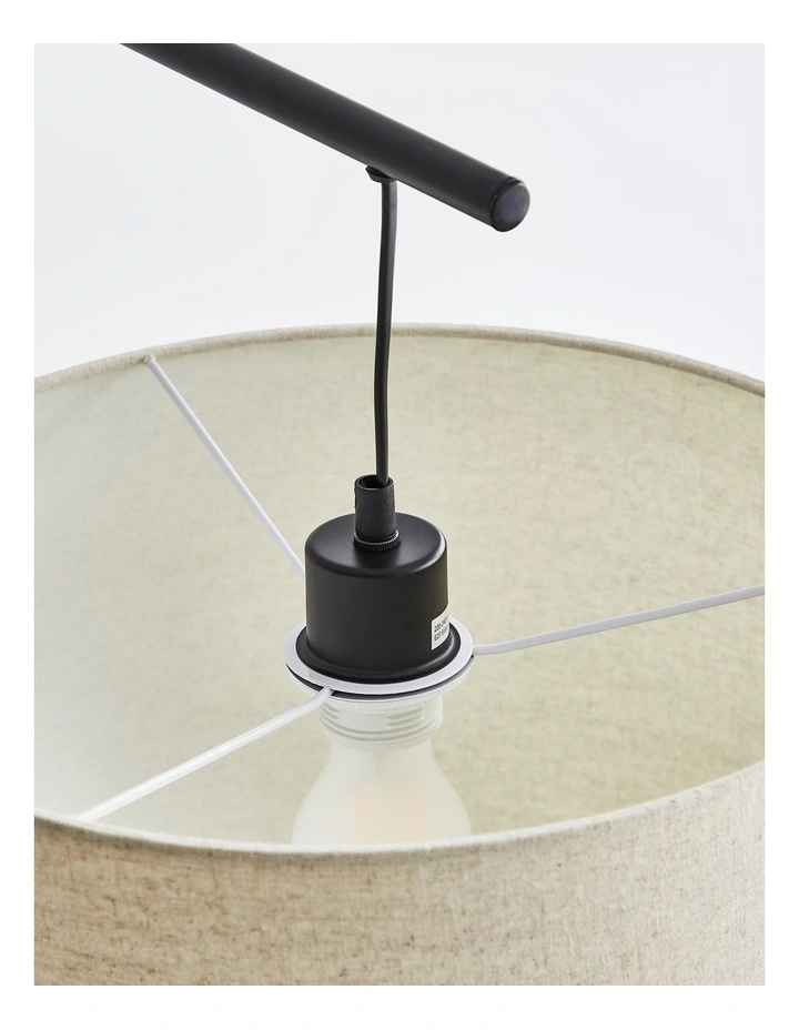 Astrid Hanging Floor Lamp 165cm in Black image 7