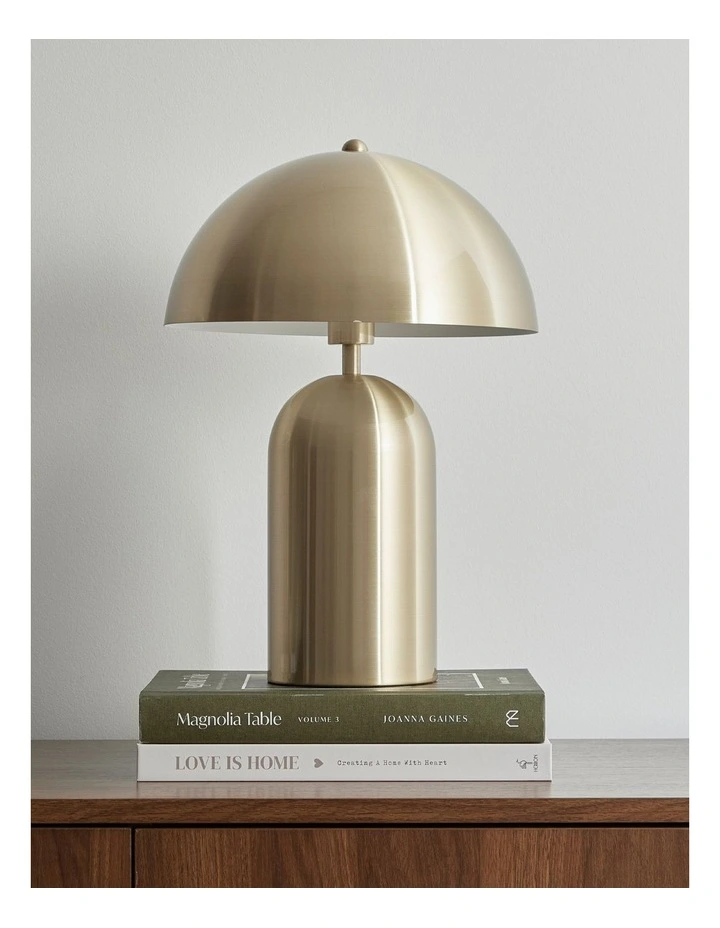 Mushroom Table Lamp 36cm in Gold image 2