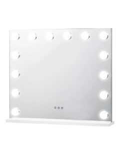 Hollywood LED Large Rectangle Vanity Mirror 57cm in Clear