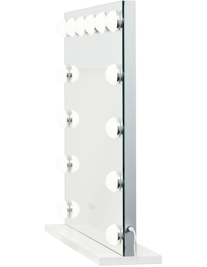 Hollywood LED Large Rectangle Vanity Mirror 57cm in Clear image 7
