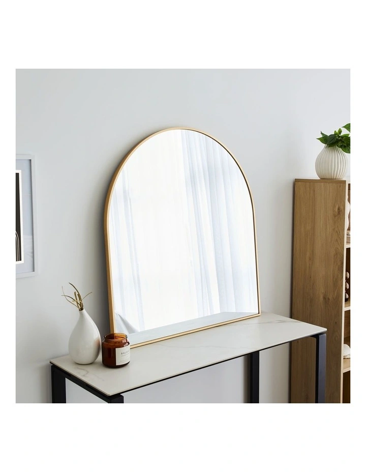 Naomi Large Arch Mirror 85cm in Gold image 2