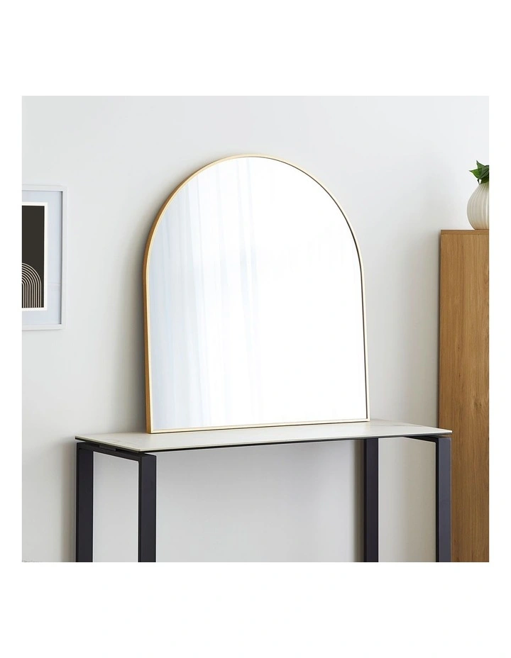 Naomi Large Arch Mirror 85cm in Gold image 4