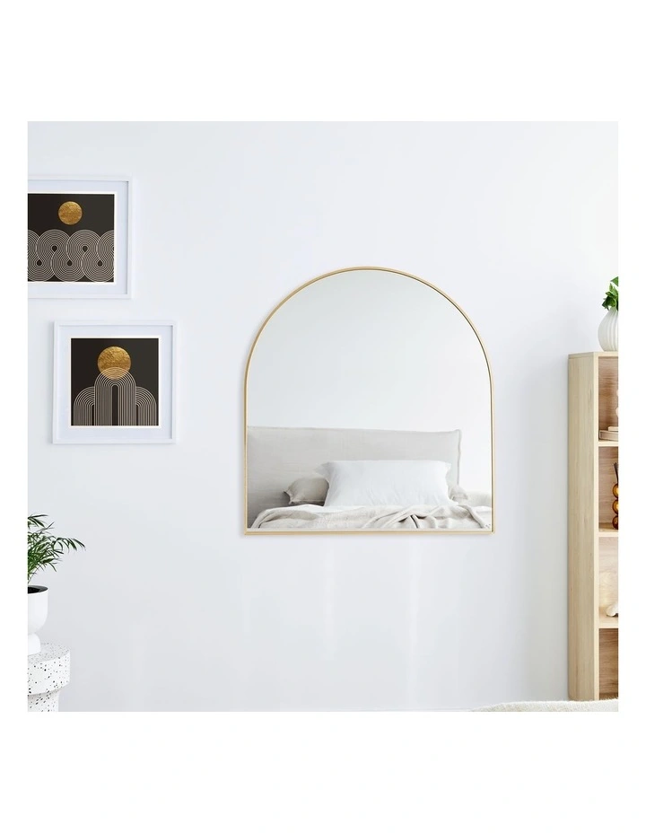 Naomi Large Arch Mirror 85cm in Gold image 6