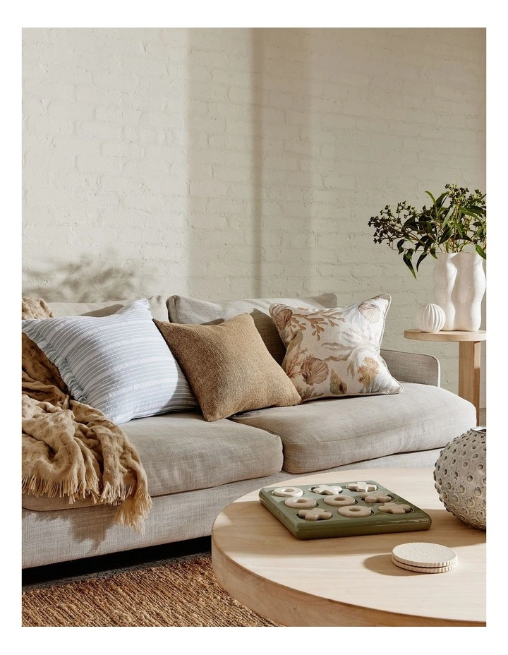 Ceramic Tic Tac Toe 26X26X3.5cm in Blue/White image 3