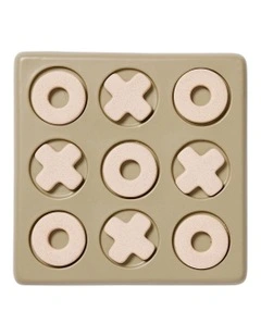 Ceramic Tic Tac Toe 26X26X3.5cm in Green
