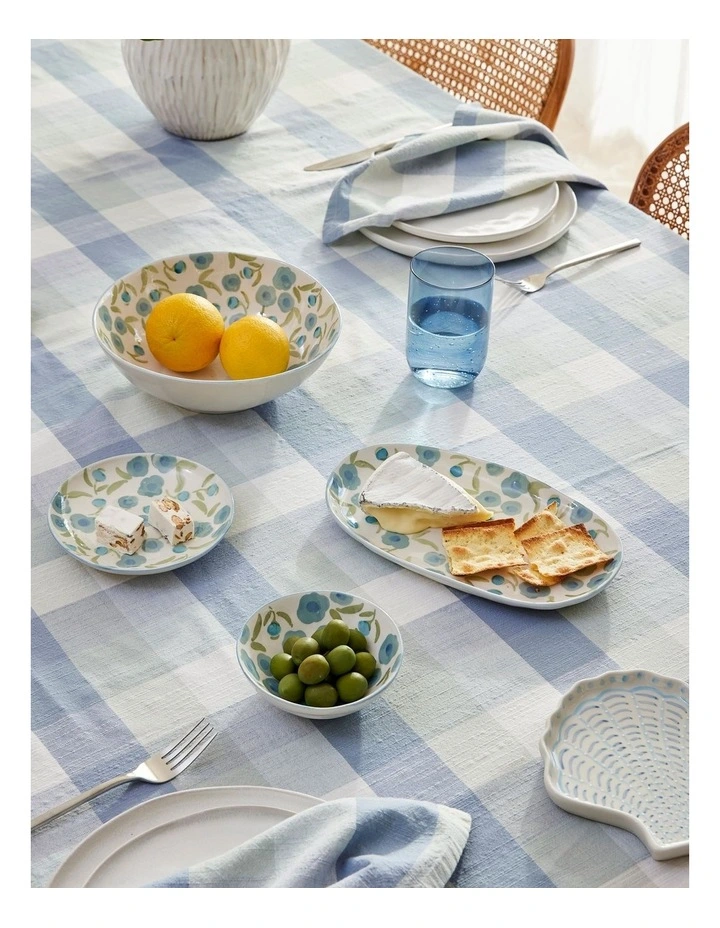 Shell Plate 17.5x17x2cm in Blue image 3