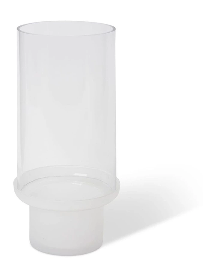 Hondo Hurricane Candle Holder 45cm in Clear and White image 2