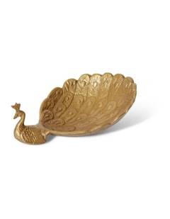 Peacock Trinket Dish 20cm in Gold