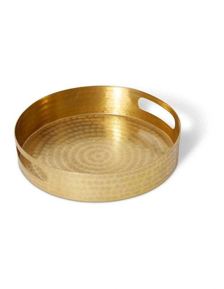 Madur Tray 33cm in Gold image 1