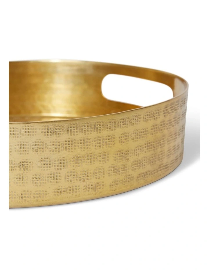 Madur Tray 33cm in Gold image 2