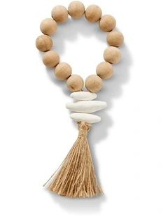 Sorrento Decor Beads Large in Natural and White