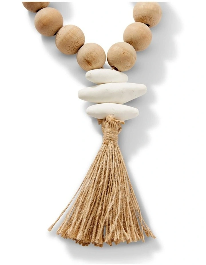 Sorrento Decor Beads Large in Natural and White image 2
