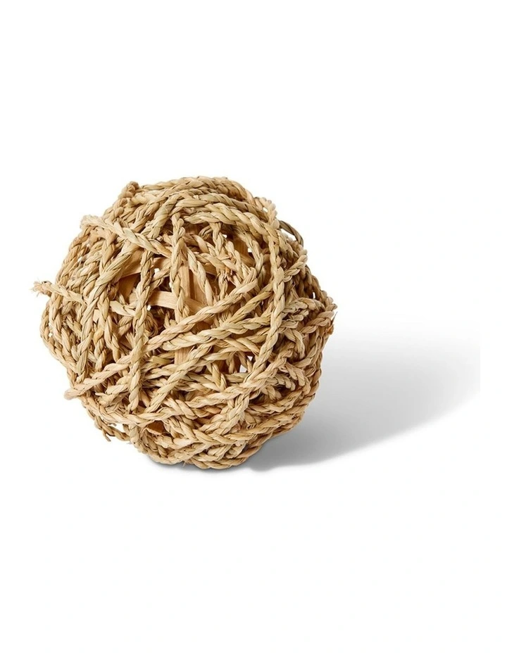 Rope Decmor Ball in Natural 11cm image 1