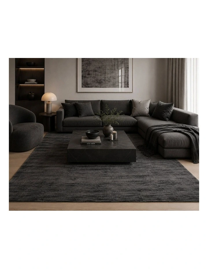 Capital Made Vixon Charcoal Viscose 190x280cm image 2