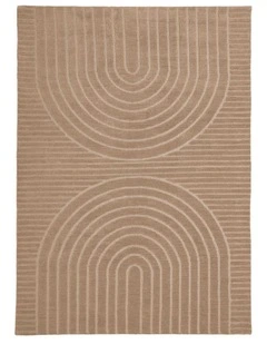 Capital Made Brighton Arch Brown Polyester 160x230cm