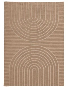 Capital Made Brighton Arch Brown Polyester 190x280cm