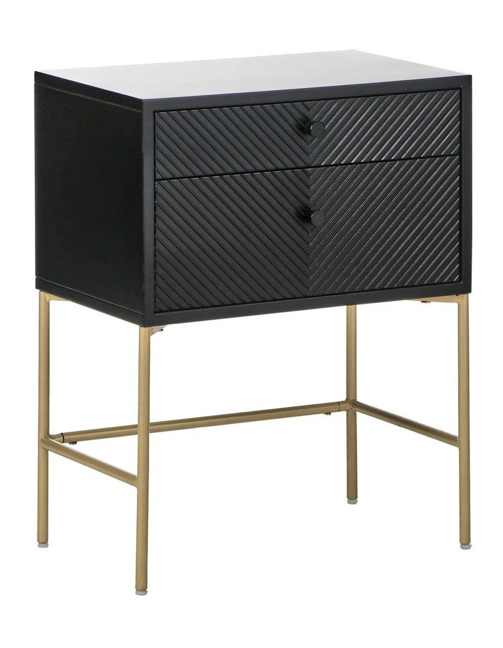 Chelsea Bedside Table in Black image 1