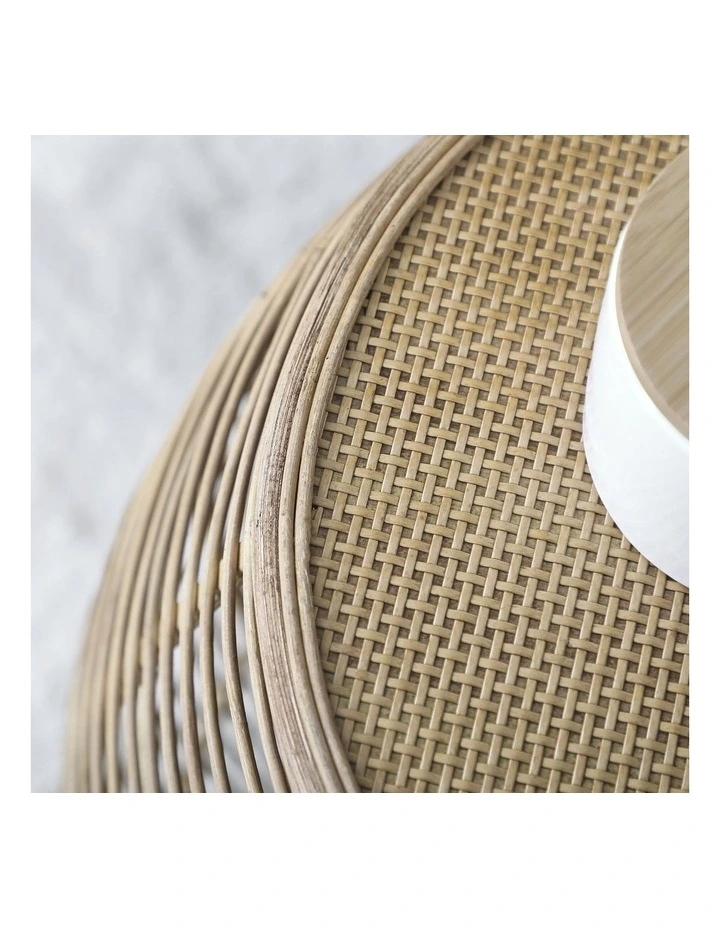 Ismani Rattan Side Table in Natural image 6