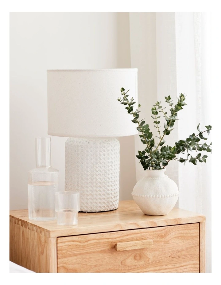 Bailey Bedside Table 51x38x55cm in Natural image 2