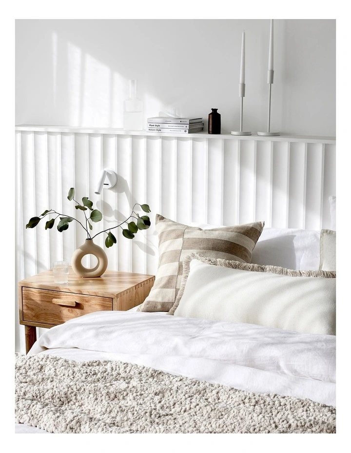 Bailey Bedside Table 51x38x55cm in Natural image 3