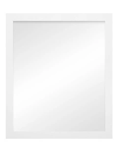 Australian Made Timber Framed Elegant Table Mirror 25x30cm in White