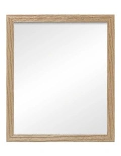 Timber Framed Elegant Table Mirror 25x30cm in Natural Oak