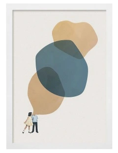 Australian Made Tell Me a Story Kids Art Print White Frame