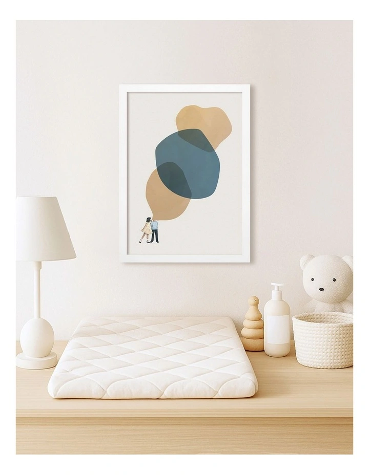 Australian Made Tell Me a Story Kids Art Print White Frame image 2