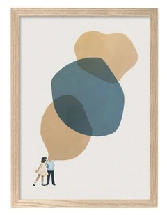 Australian Made Tell Me a Story Kids Art Print Natural Frame