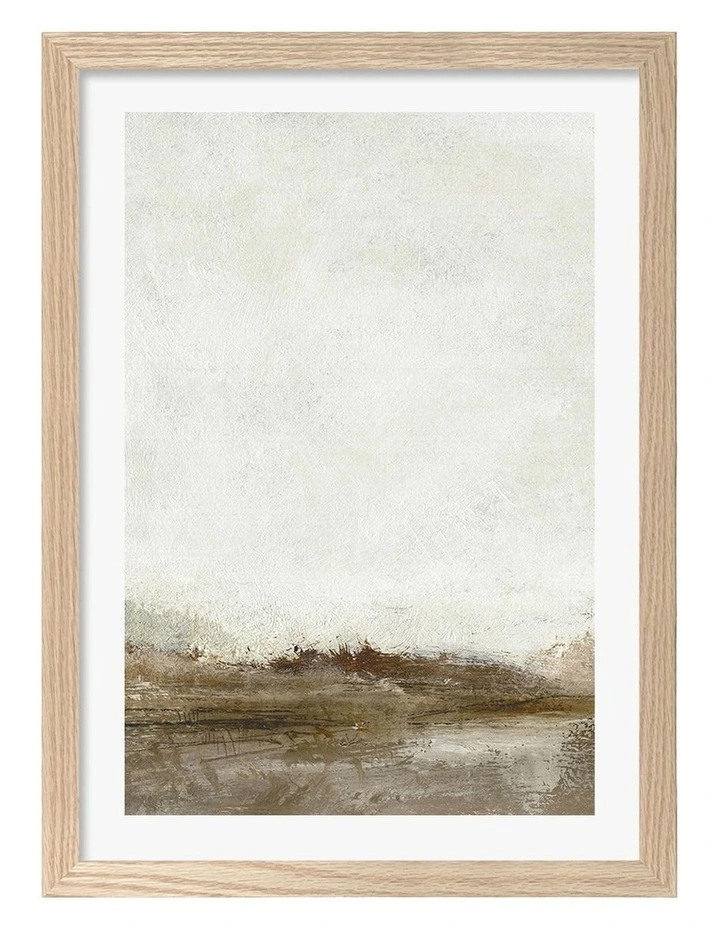 Australian Made Away From Hear 1 Print Wall Art Frame in Natural Oak image 1