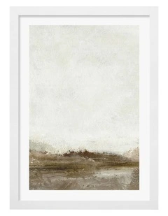 Australian Made Away From Hear 1 Print Wall Art Frame in White
