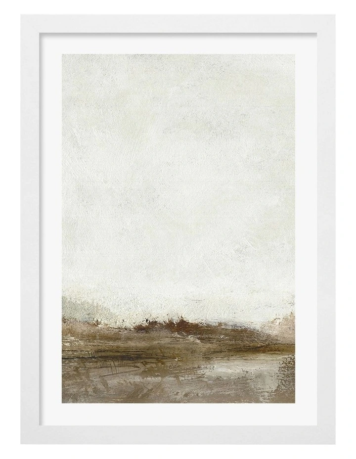 Australian Made Away From Hear 1 Print Wall Art Frame in White image 1
