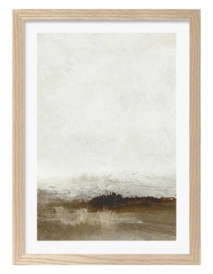 Australian Made Away From Hear 2 Print Wall Art Frame in Natural Oak