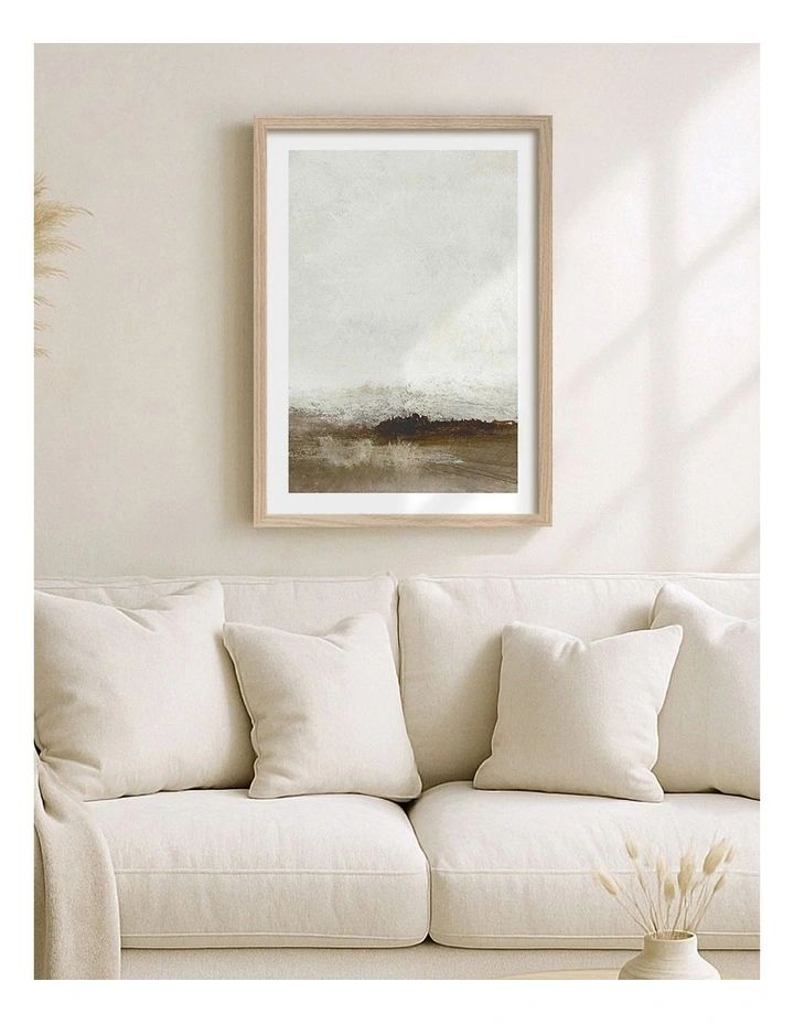 Australian Made Away From Hear 2 Print Wall Art Frame in Natural Oak image 2
