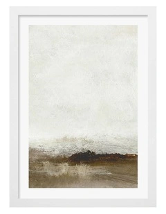 Australian Made Away From Hear 2 Print Wall Art Frame in White