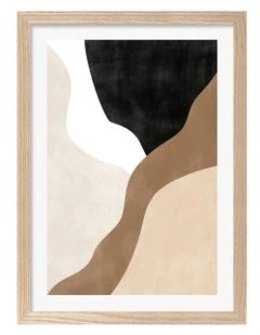 Australian Made Print 1 Wall Art Frame in Natural Oak