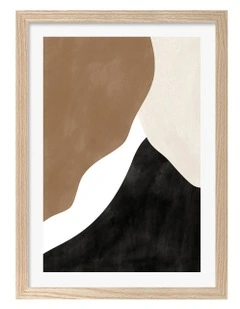 Australian Made Wall Art Print 2 Frame in Natural Oak