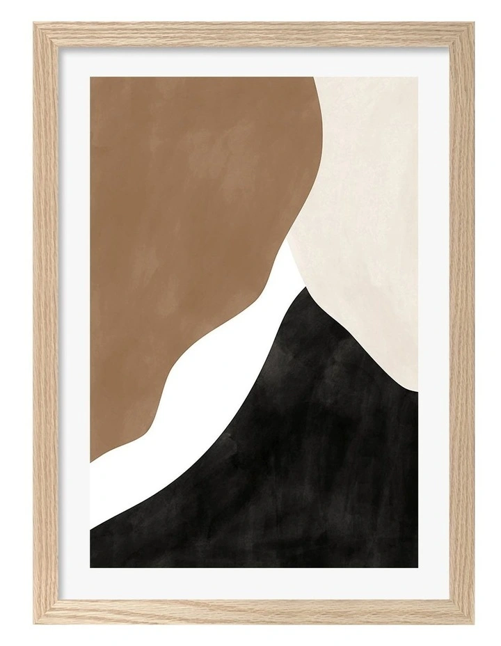 Australian Made Wall Art Print 2 Frame in Natural Oak image 1